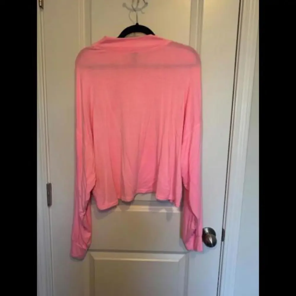 Wild Fable - Cropped Dolman Sleeve‎ Mock Neck Neon Shirt